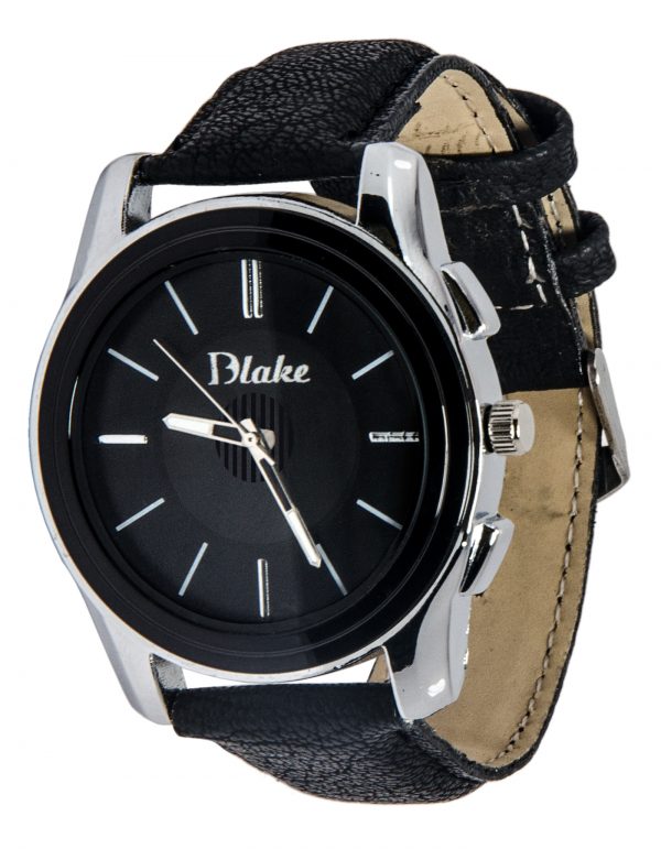 Quartz Round Analog Black Watch