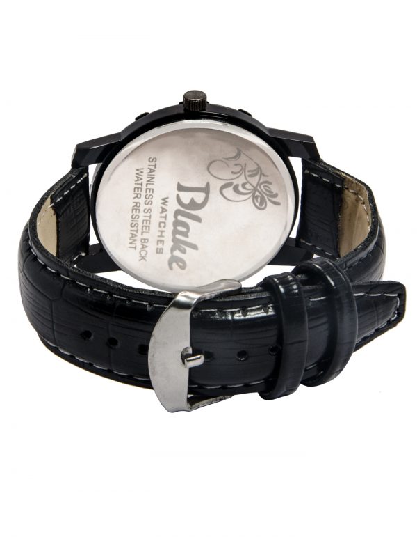 Quartz Round Analog Black Watch