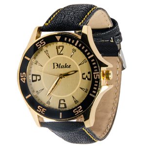 Quartz Round Analog Gold Watch