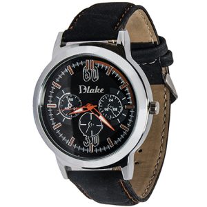 Quartz Round Analog Black Watch